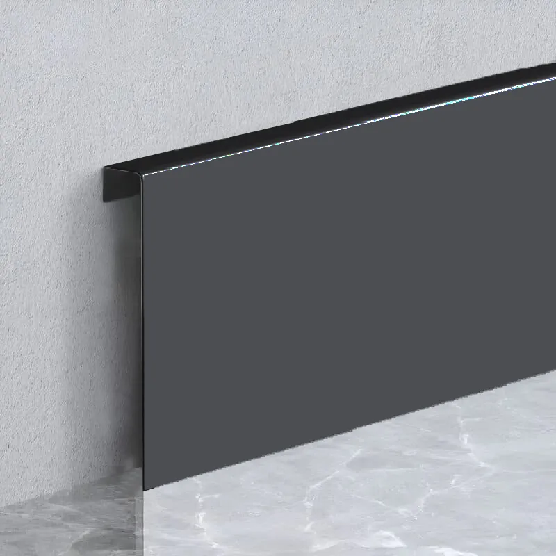 Металлический Плинтус MetraLine Антрацит