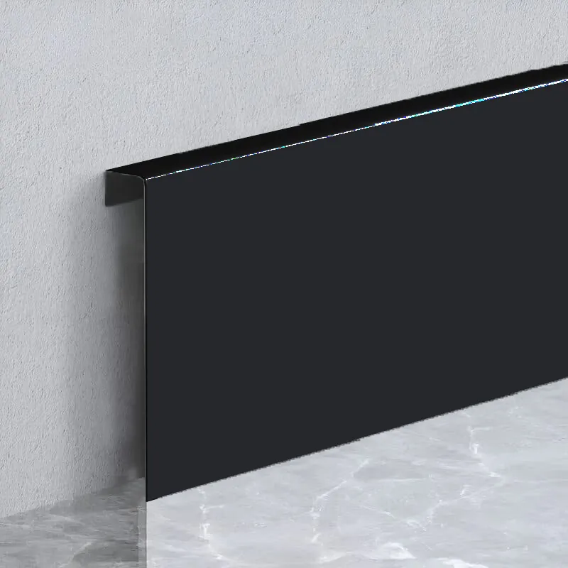 Металлический Плинтус Черный