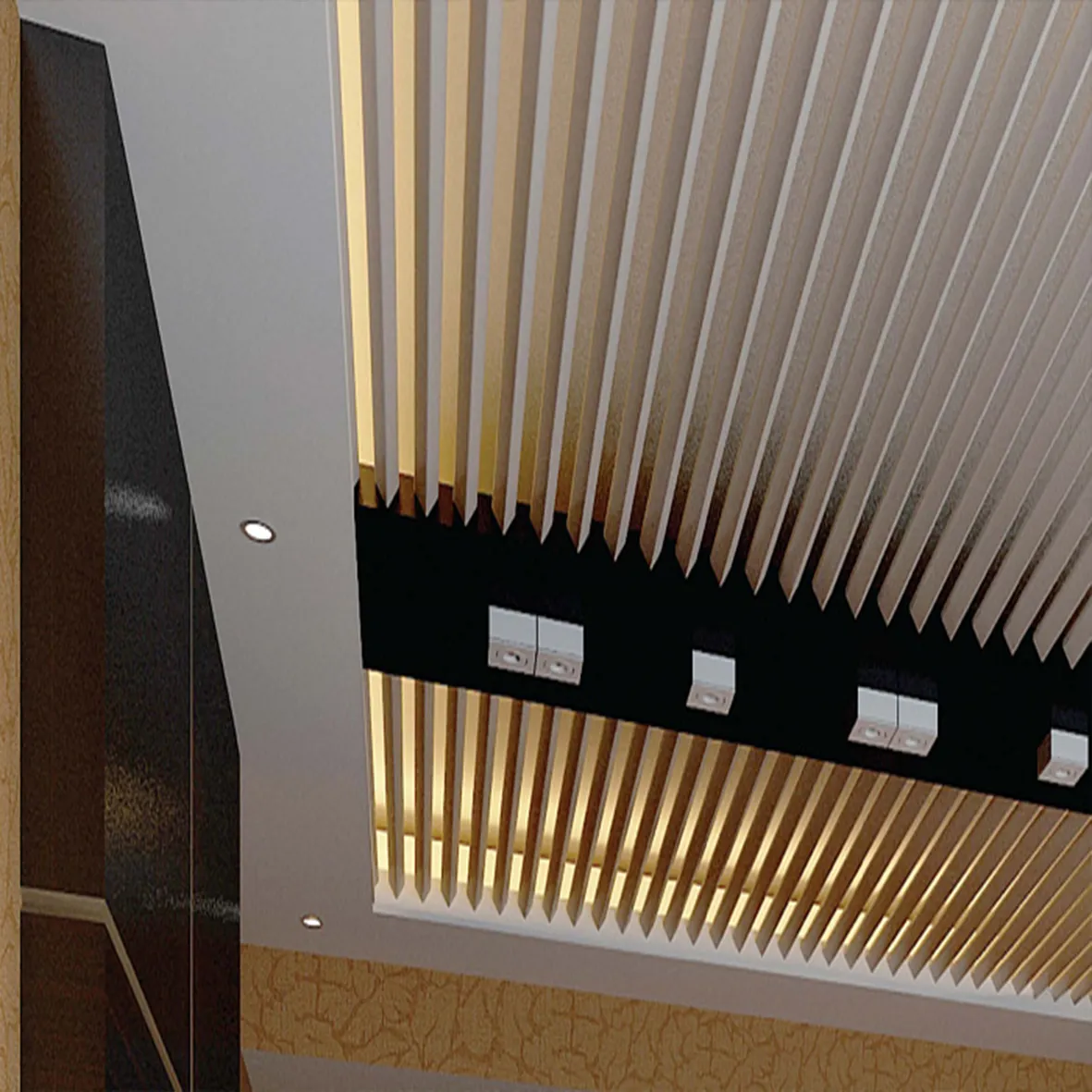 Треугольный Реечный Потолок SKYLINES