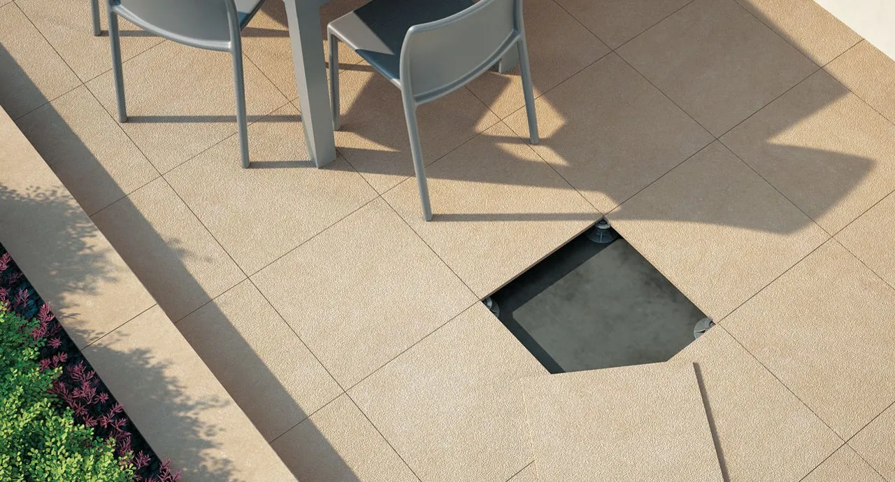 фальшпол с керамогранитом