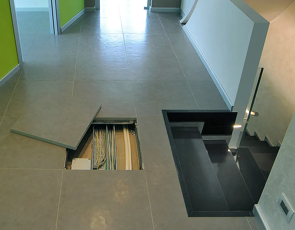 фальшпол с керамогранитом